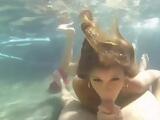 Busty Blonde Gives Underwater Blowjob And Gets Fucked