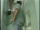 Curious Schoolgirl Gets Punished By School Janitor In A Toilet