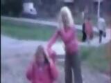 Teen Girls Fight In Park
