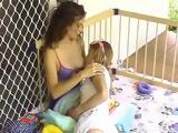 Diaper Adult Baby Girl BreastFeeding Milking Woman