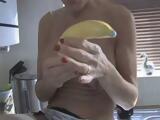 British Granny Elaine Banana Insertion