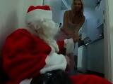 Drunk Santa Claus Spreading Christmas Spirit