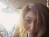 Eighteen year old Sarai sucked and fucked dude in his car