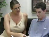 Carrie moon jerks off student 