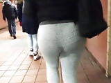 Bubble Gum Booty Again In Tight Sweats