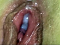 Homemade close up creampie