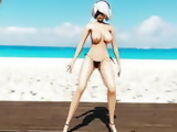 MMD 2B Boobs bare