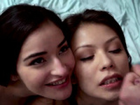 Teen scissor fucking and hot group sex Slumber Party With