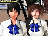 Pov_ awesome threesome in 3d animie