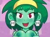 Shantae, Risky and Rottytops Titty Fuck!