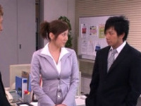 Hot office oriental playgirl likes playing perverted at work