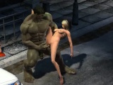 Sexy 3D babe getting fucked by The Incredible Hulk
