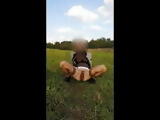 Pissing on the field