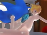 Miku Hatsune Sonic Oral Sex To Len Kagamine