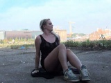 Flashing blondes outdoor masturbation