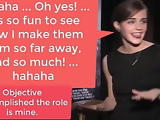 Emma Watson jokes fake casting